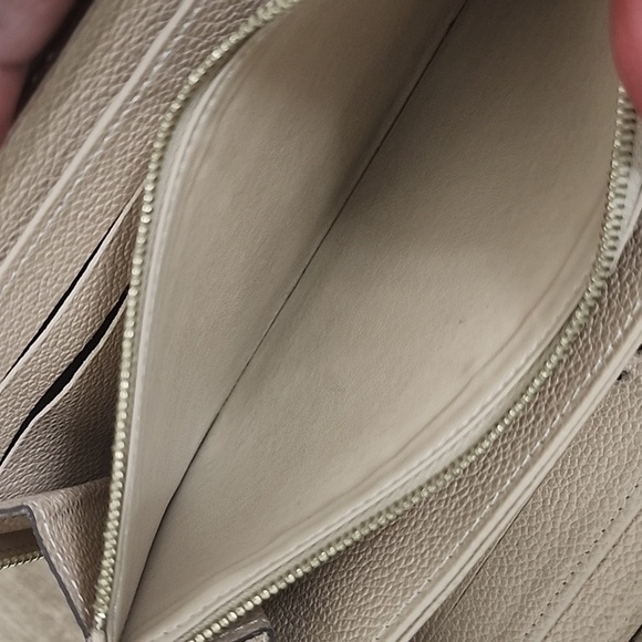 LOUIS VUITTON Round Zipper Monogram Empreinte Leather Beige Zippy Wallet - Picture 10 of 15